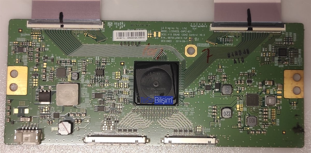 6870C-0561A H/F, 6871L-4050AE, V15 55UHD 120HZ CONTROL 0.5, KD-49X8305C T CON BOARD