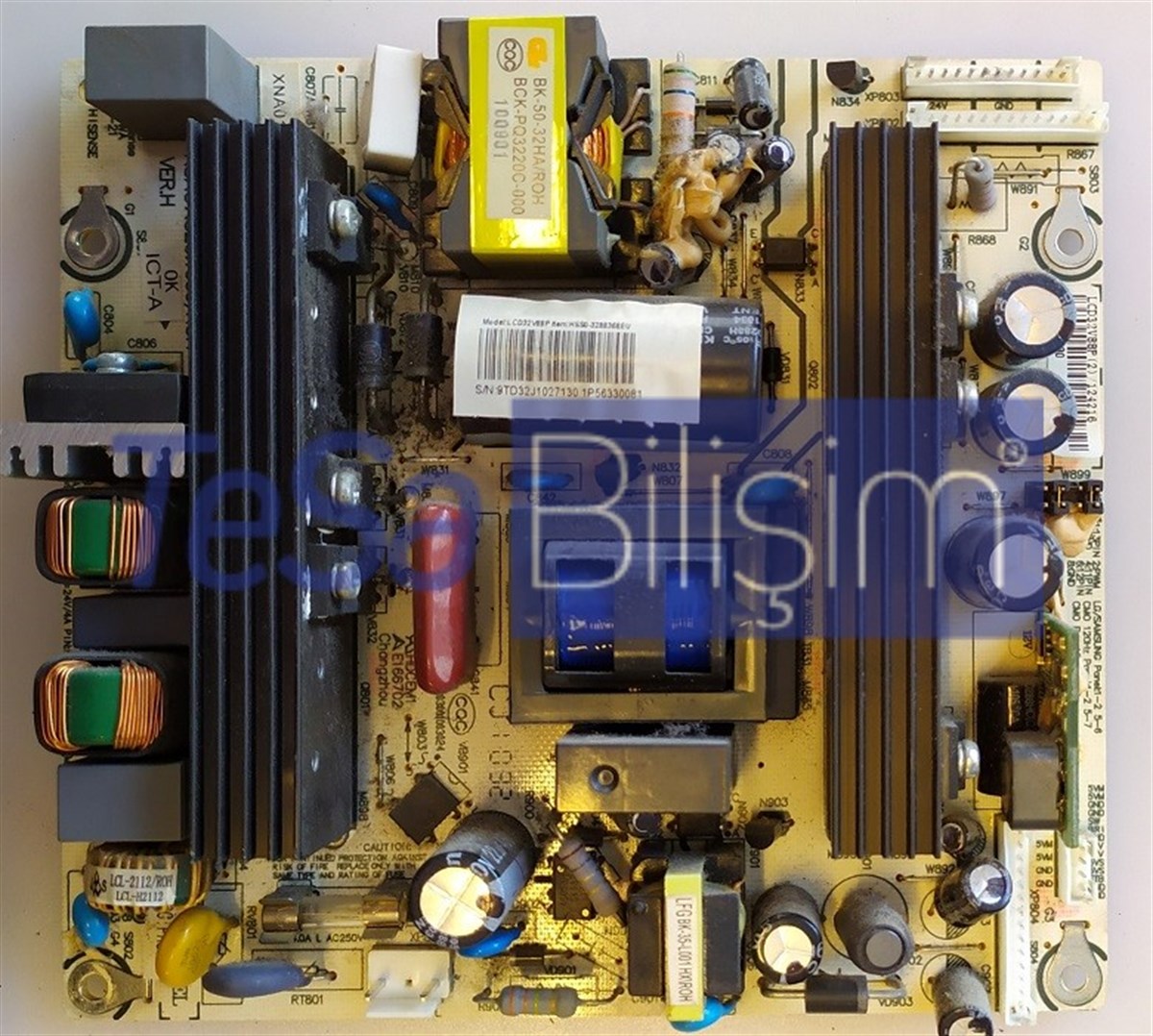 LCD32V88P RSAG7.820.1666/ROH HISENSE LCD32V88P BESLEME KARTI