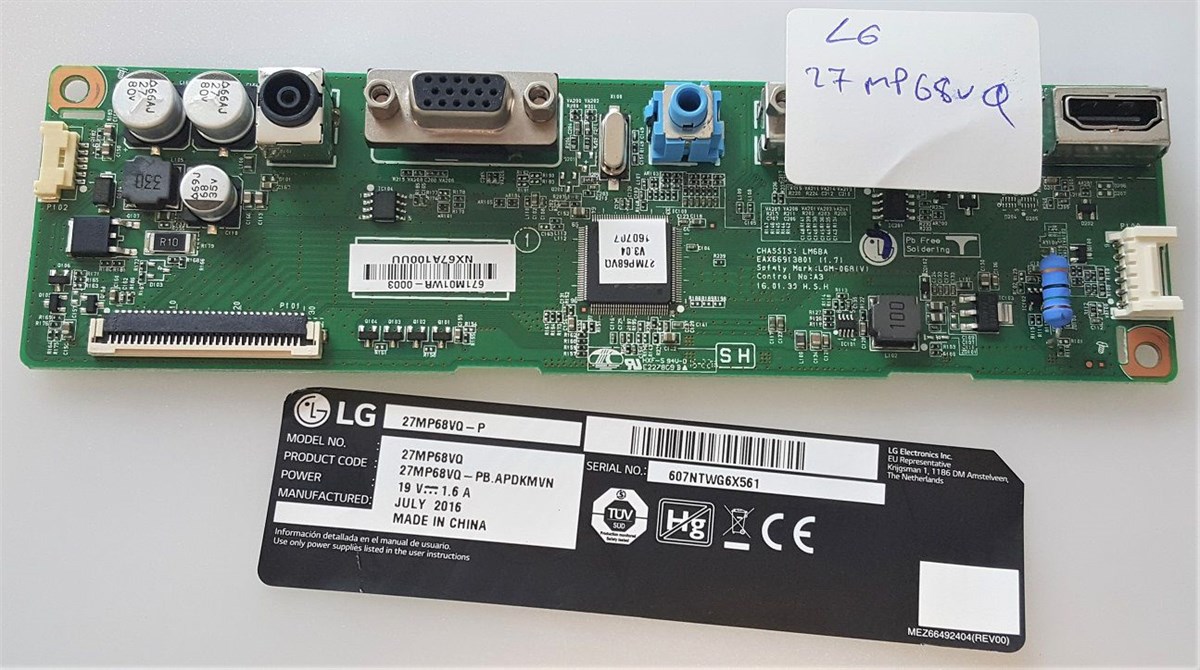 LG 27MP68VQ-P ANAKART EAX66913801 (1.7)