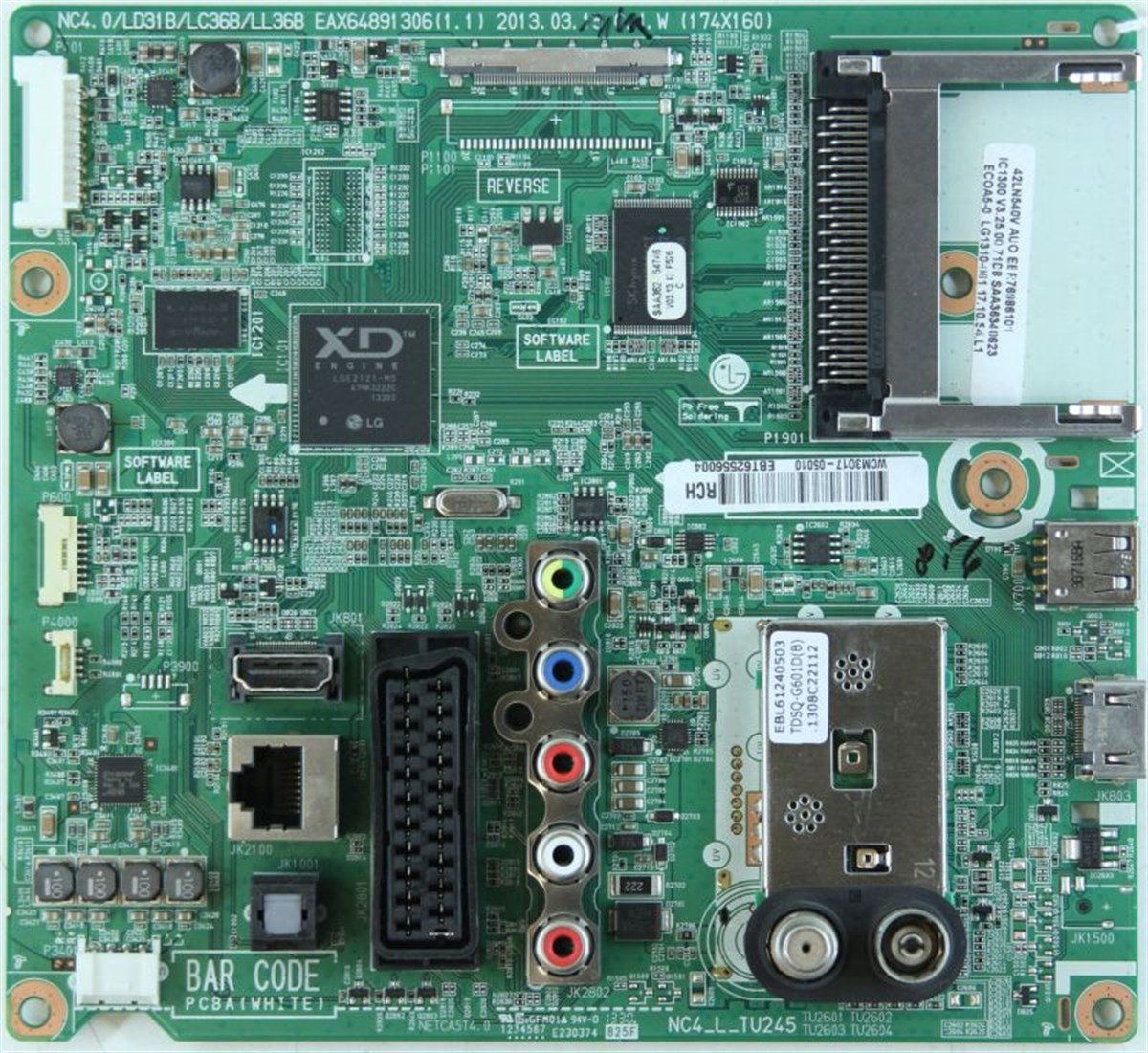 LG 32LA613S ANAKART, EAX64891306(1.1), EBT62391014