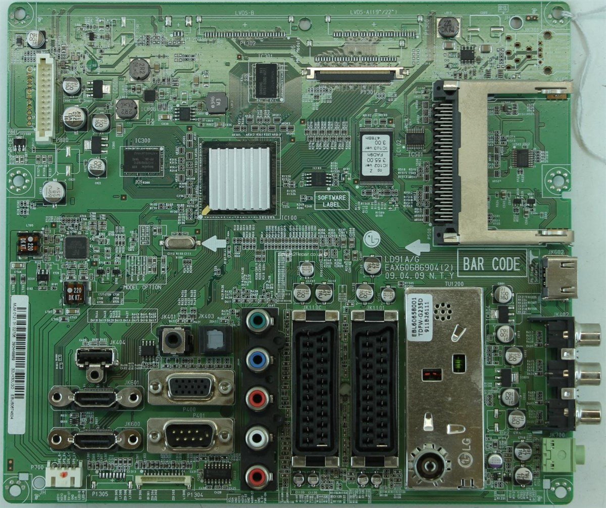 LG 32LH3000-ZA ANAKART, EBU60674804, EAX60686904 (2), LD91A G, LC320WUN-SAB4 