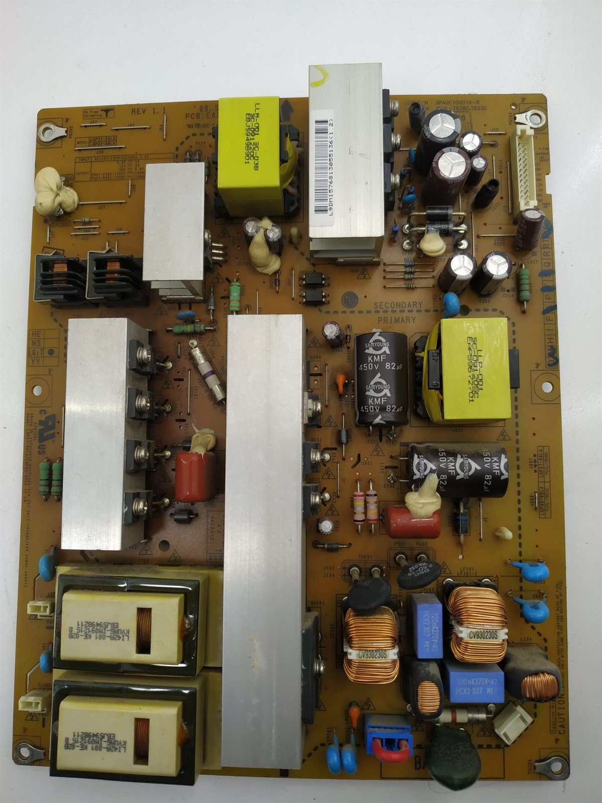 LG 42LF2500-ZA BESLEME KARTI EAX55357705/4 3PAGC10001A-R  EAY57681305LGP42-09LA PLHL-T823C