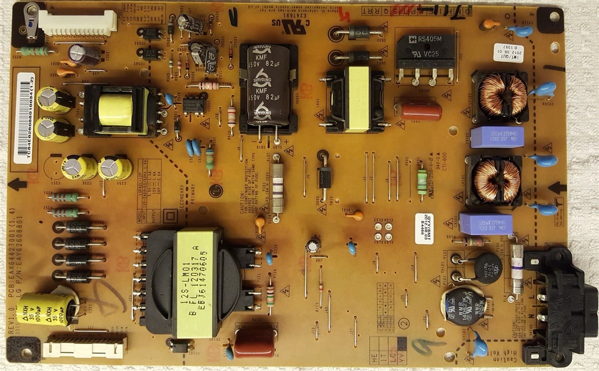 LG 42LS5600 BESLEME KARTI EAX64427001 (1.4) EAY62608801 LGP42L-12P