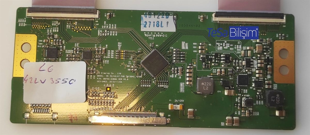 LG 42LV3550 T-CON BOARD 6870C-0368A