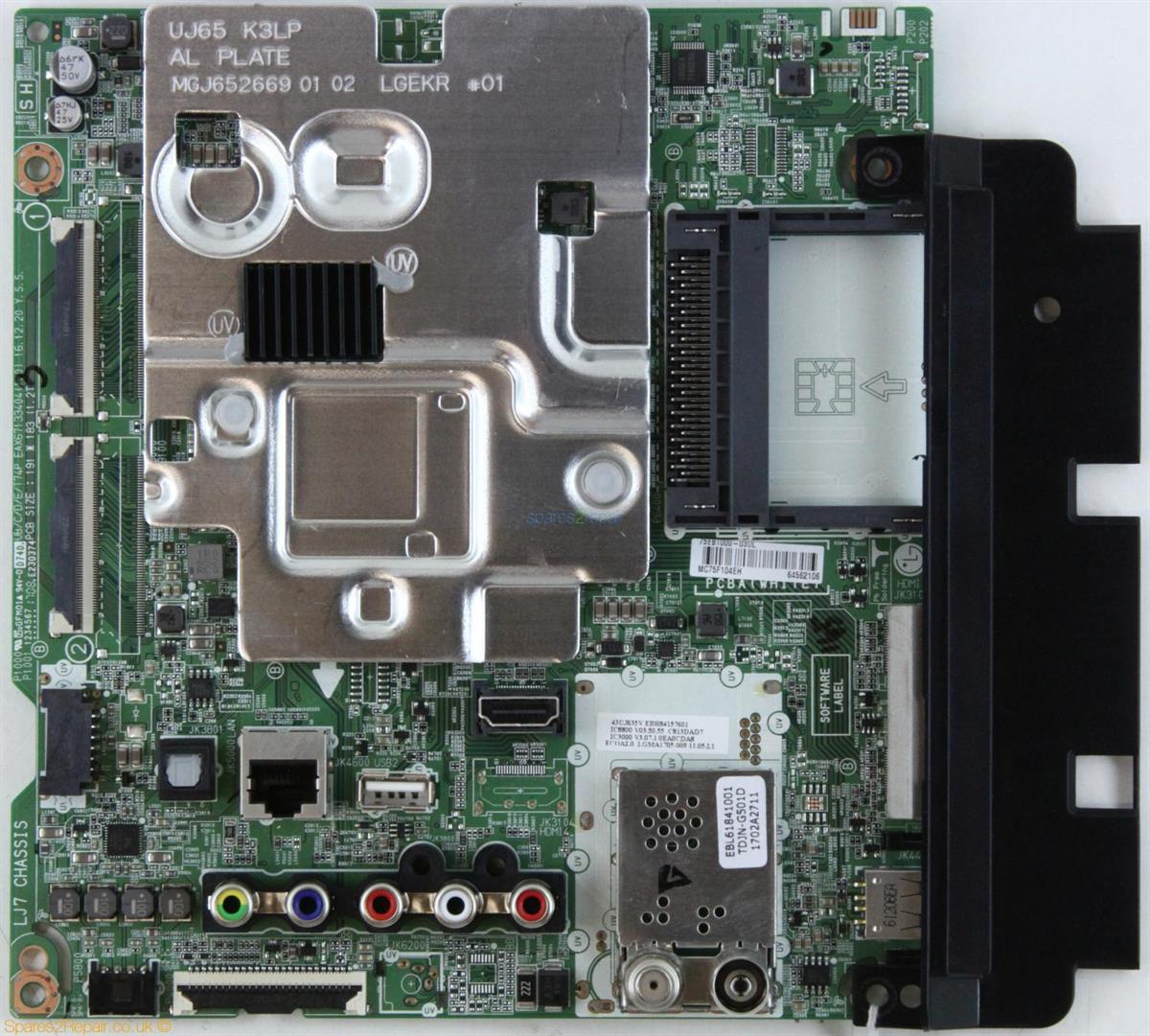 LG 43uj635v Anakart, EBT64562106, EAX67133404 (1.0)
