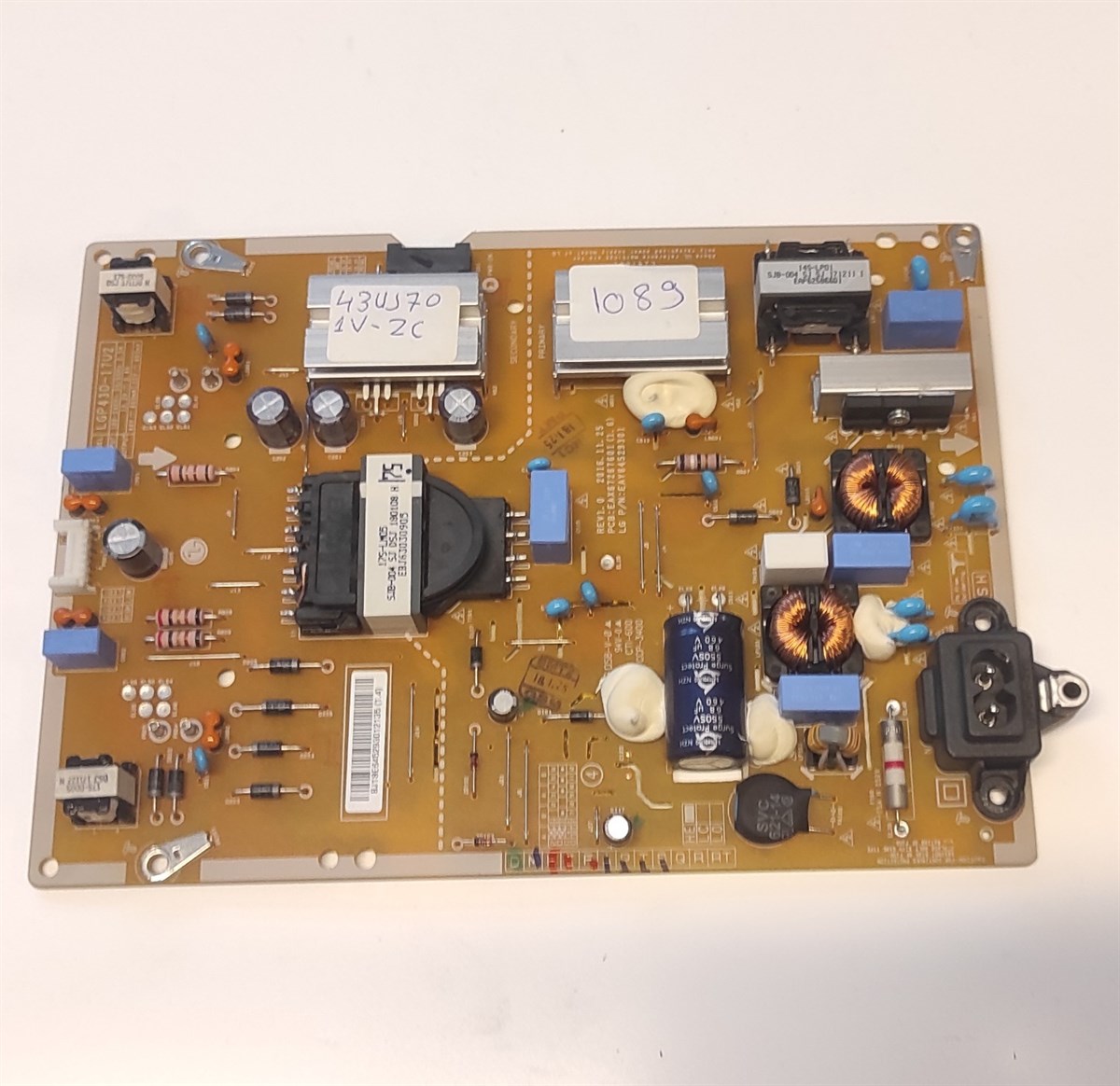 LG 43UJ651V BESLEME KARTI EAX67267601(1.6) EAY64529301 LGP43D-17U2