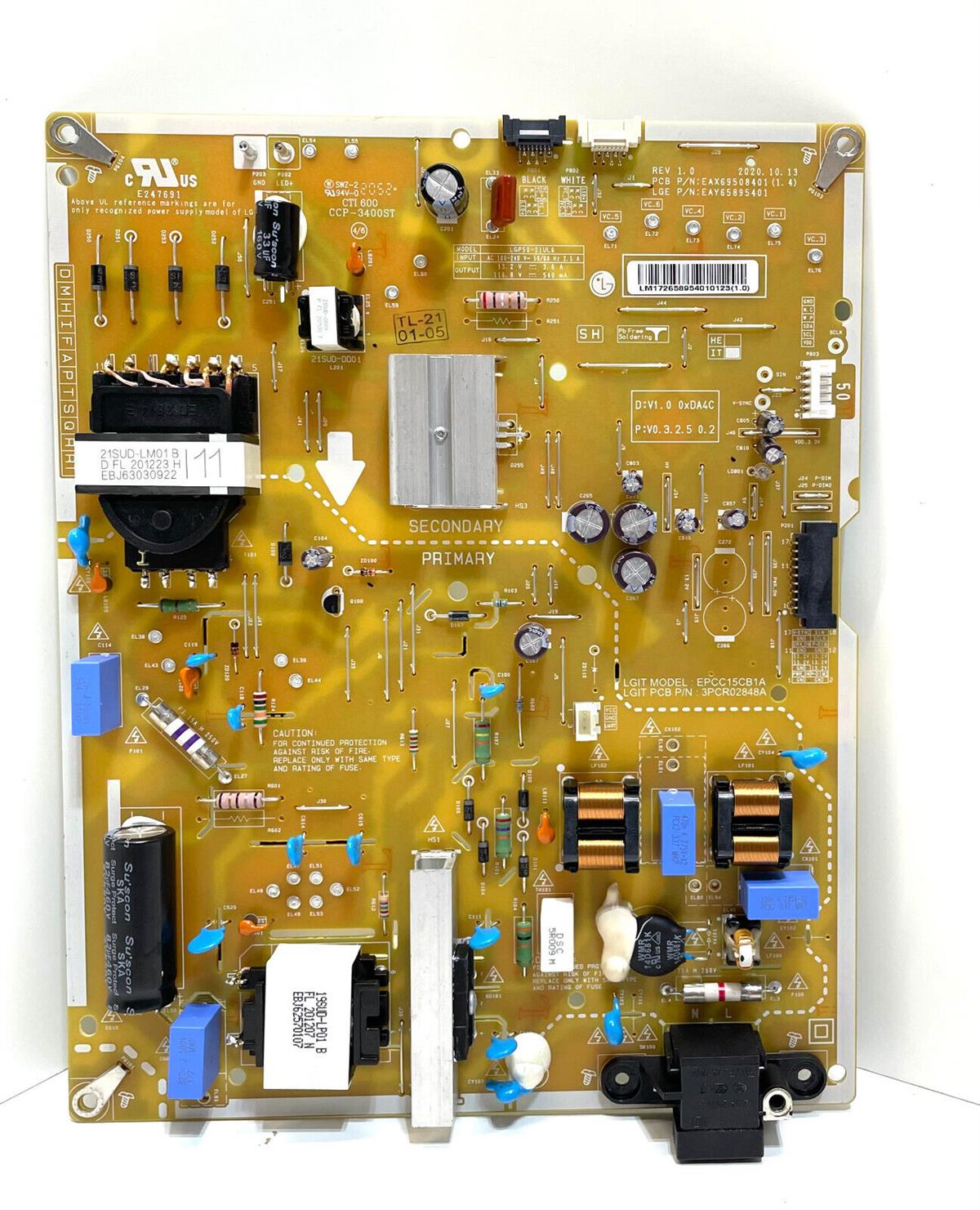 LG 50NANO816PA BESLEME KARTI, EAX69508402 (1.0), LGP50-21UL6