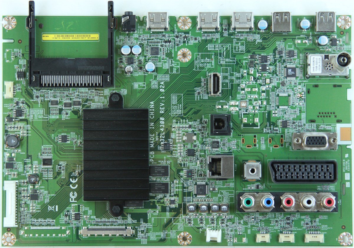 TOSHIBA 40L6353D ANAKART, 32L4300 REV:1.02A, 60EB40M1EB01P, 1B332110 