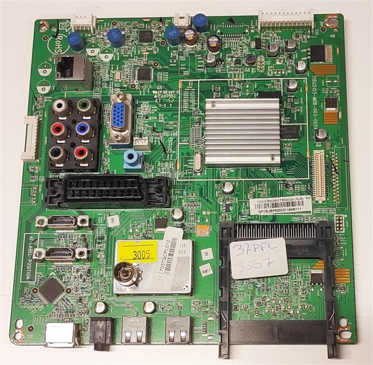 PHILIPS 37PFL3507H/12 ANAKART 715G5155-M0B-003-005K 705TQCPL012