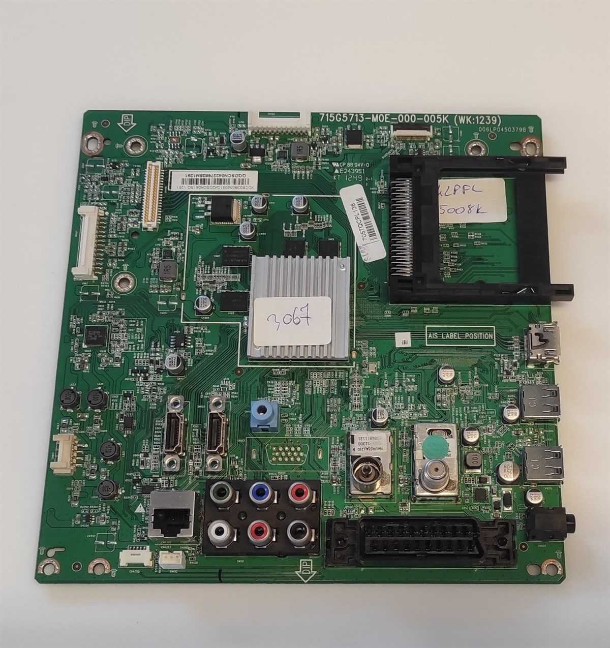 PHILIPS 42PFL5008K/12 ANAKART, 705TQCPL136, 715G5713-M0E-000-005K
