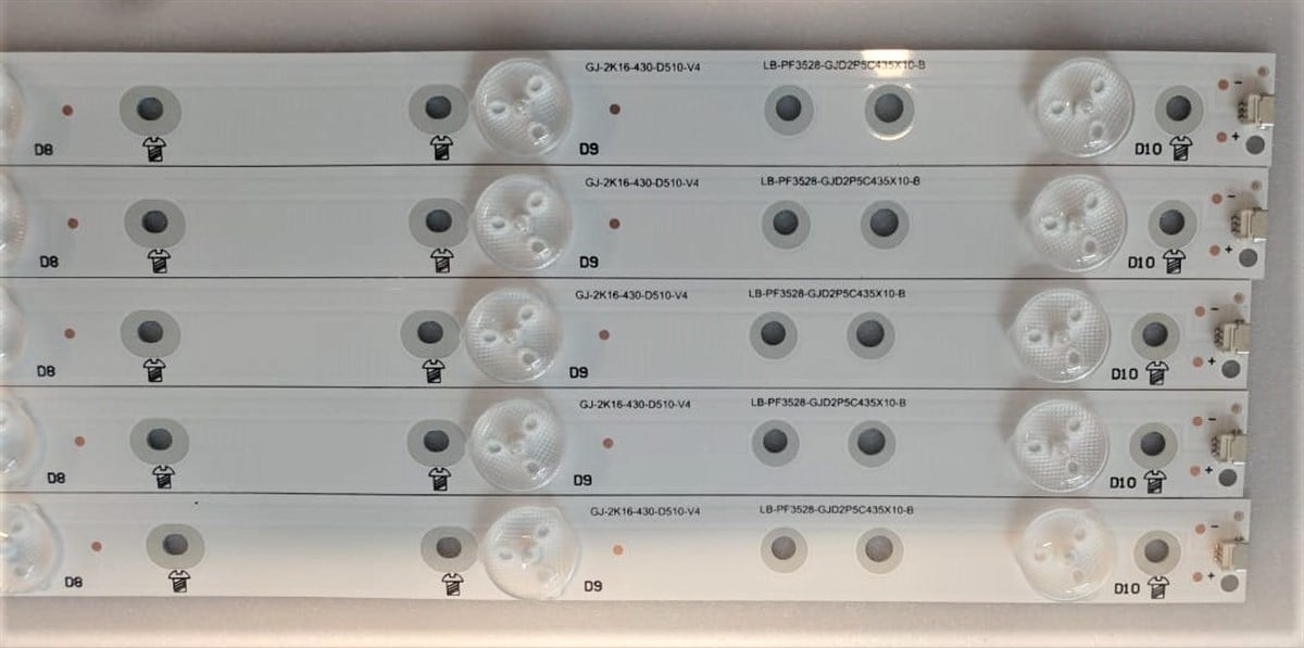 PHILIPS 43PFS5301 43PUK4900 LED BAR, GJ-2K15-430-D510-17.8MM-V4, GJ-2K16-430-D510-V4