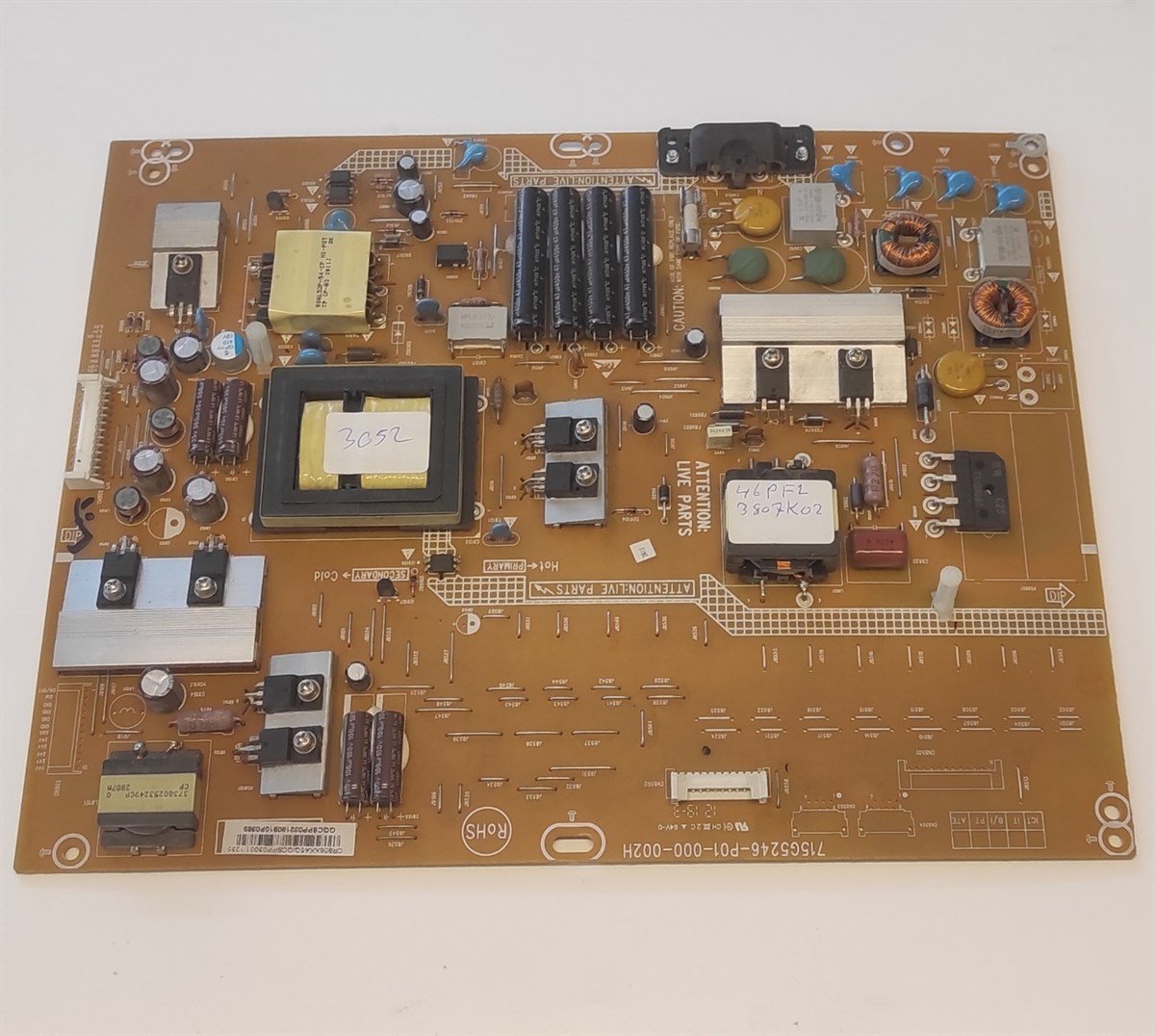 PHILIPS 46PFL3807K/02 BESLEME KARTI 715G5246-P01-000-002H CR808XXA5Q