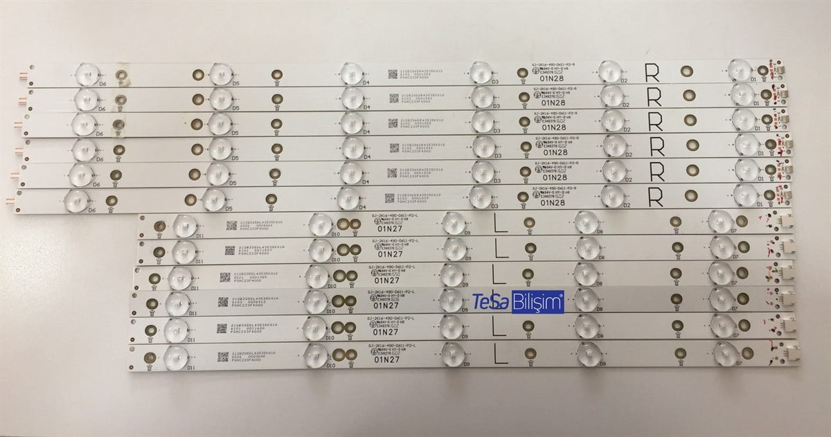 PHILIPS 49PFS5802/12 LED BAR, GJ-2K16-490-D611-P2-R, GJ-2K16490-D611-P2-L