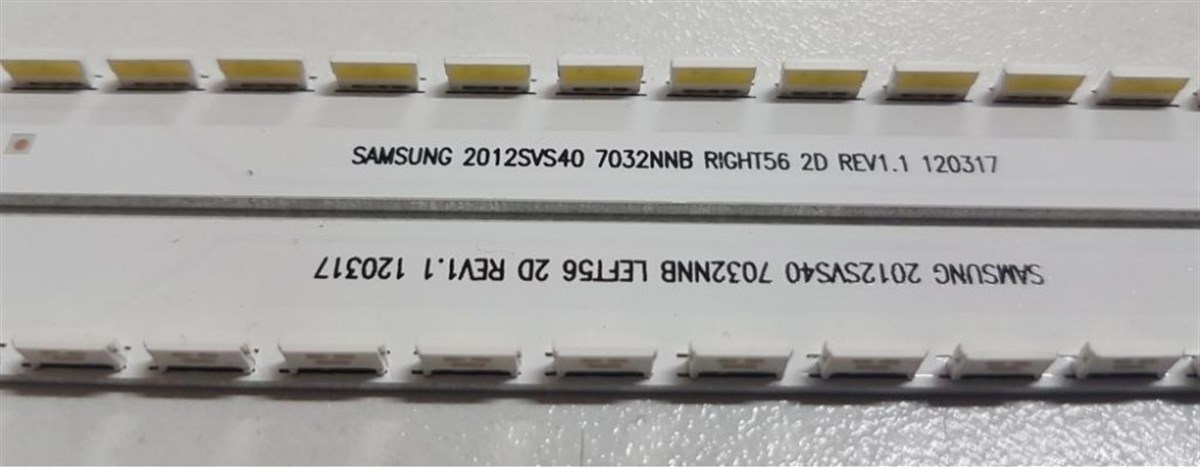 SAMSUNG, UE40ES5500 UE40ES6340 LED BAR, 2012SVS40 7032NNB LEFT56 2D REV1.1 2012SVS40 7032NNB RIGHT56 2D REV1.1