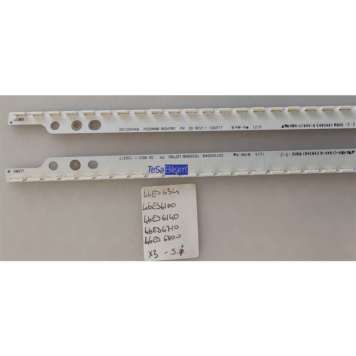 SAMSUNG UE46ES6710 LED BAR 46NNB 3D-7032LED-MCPCB-R V2GE-460SMB-R3