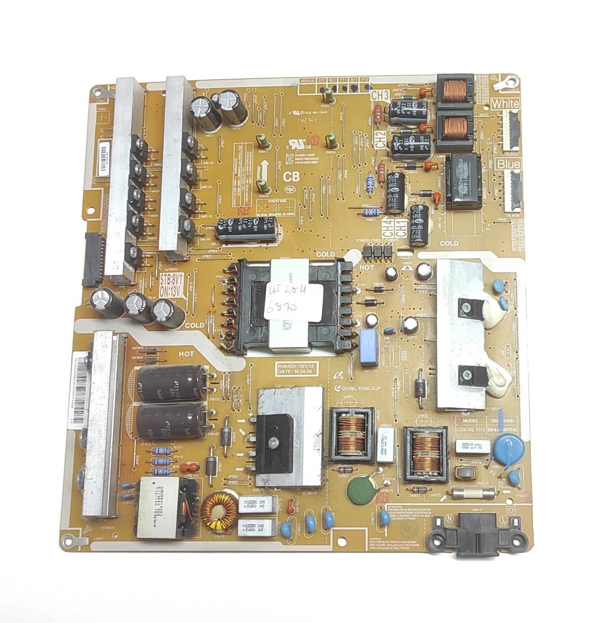 SAMSUNG UE48H6870 BESLEME KARTI BN44-00727A L55C2Q_EDY