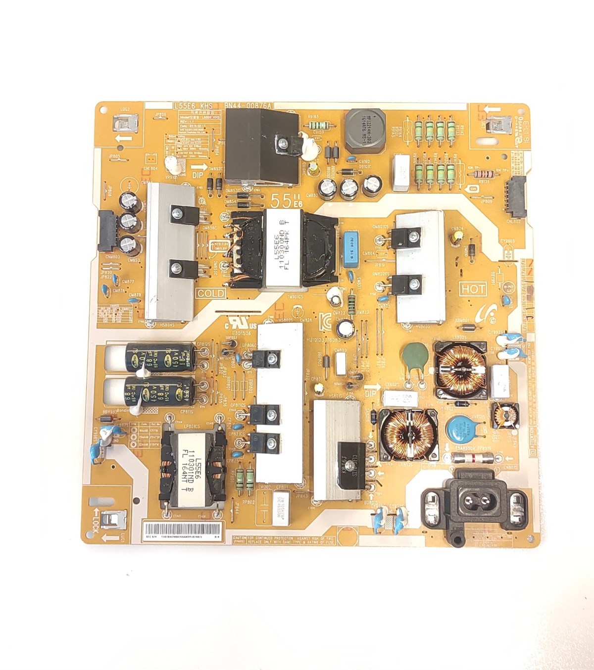 SAMSUNG UE55KU6500 BESLEME KARTI, BN44-00876A, L55E6_KHS