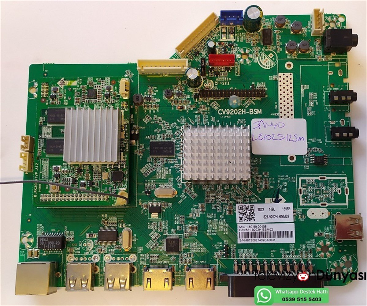 SANYO LE102S1212SM ANAKART CV9202H-BSM