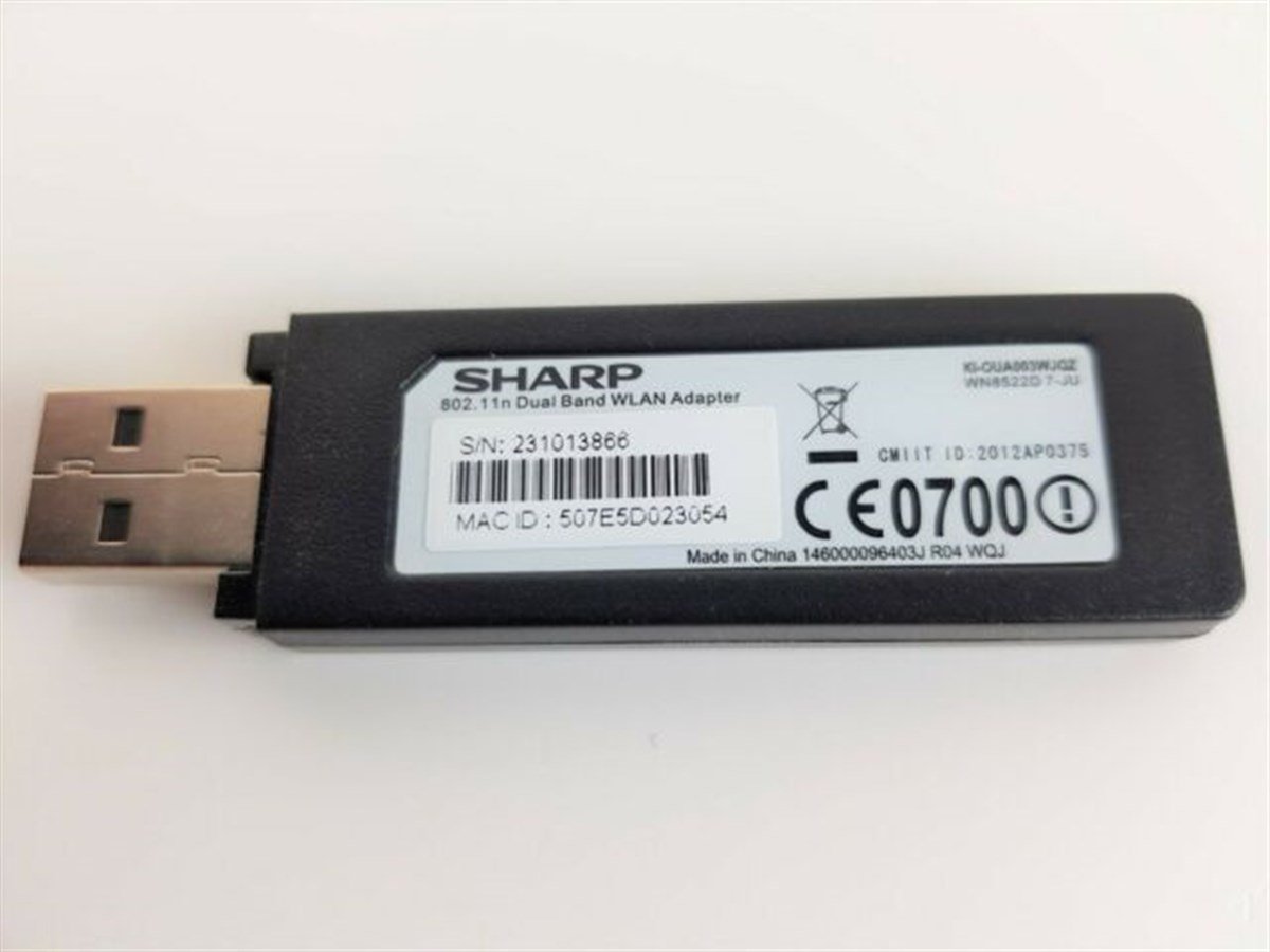 SHARP 802.11 Dual Band WLAN Adapter KI-OUA003WJQZ WN8522D 7-JU WİFİ ADAPTÖR