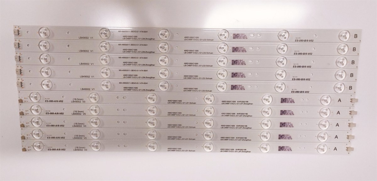 SUNNY, SN049LD6690-DSFM, SN049DLDJ820-STCF, LED BAR, LB49002 V0, LB49002 V1, 49D1000-C1000
