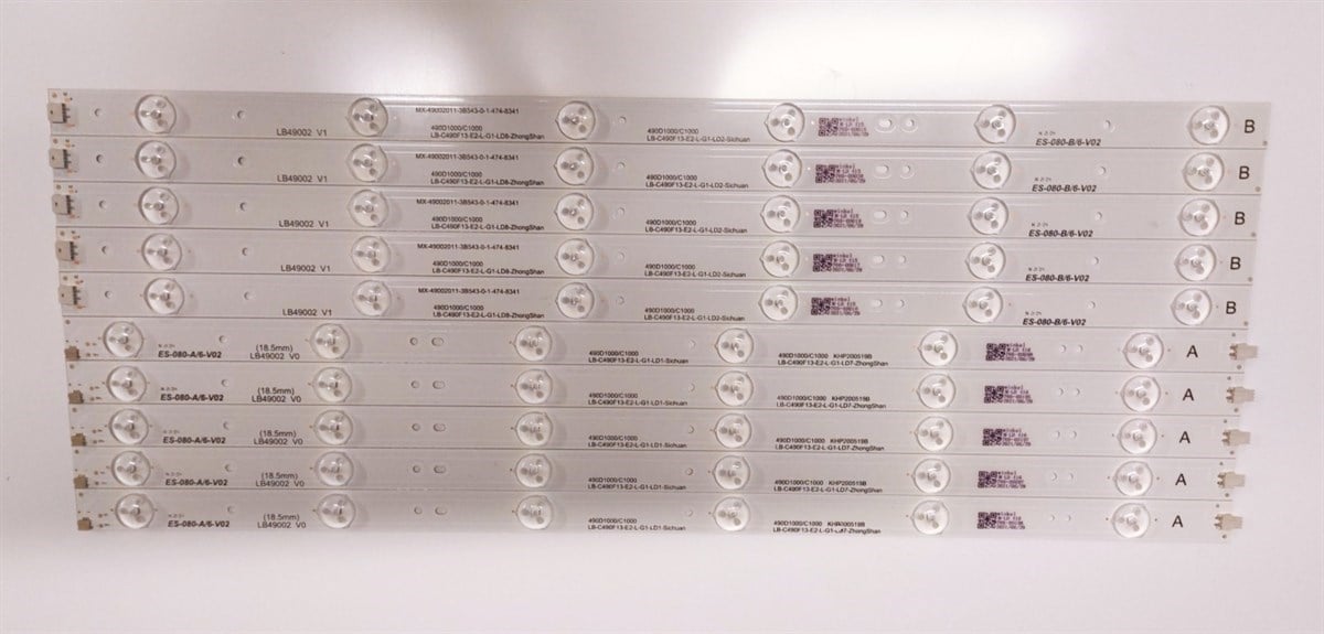 SUNNY, SN049LD6690-DSFM, SN049DLDJ820-STCF, LED BAR, LB49002 V0, LB49002 V1, 49D1000-C1000