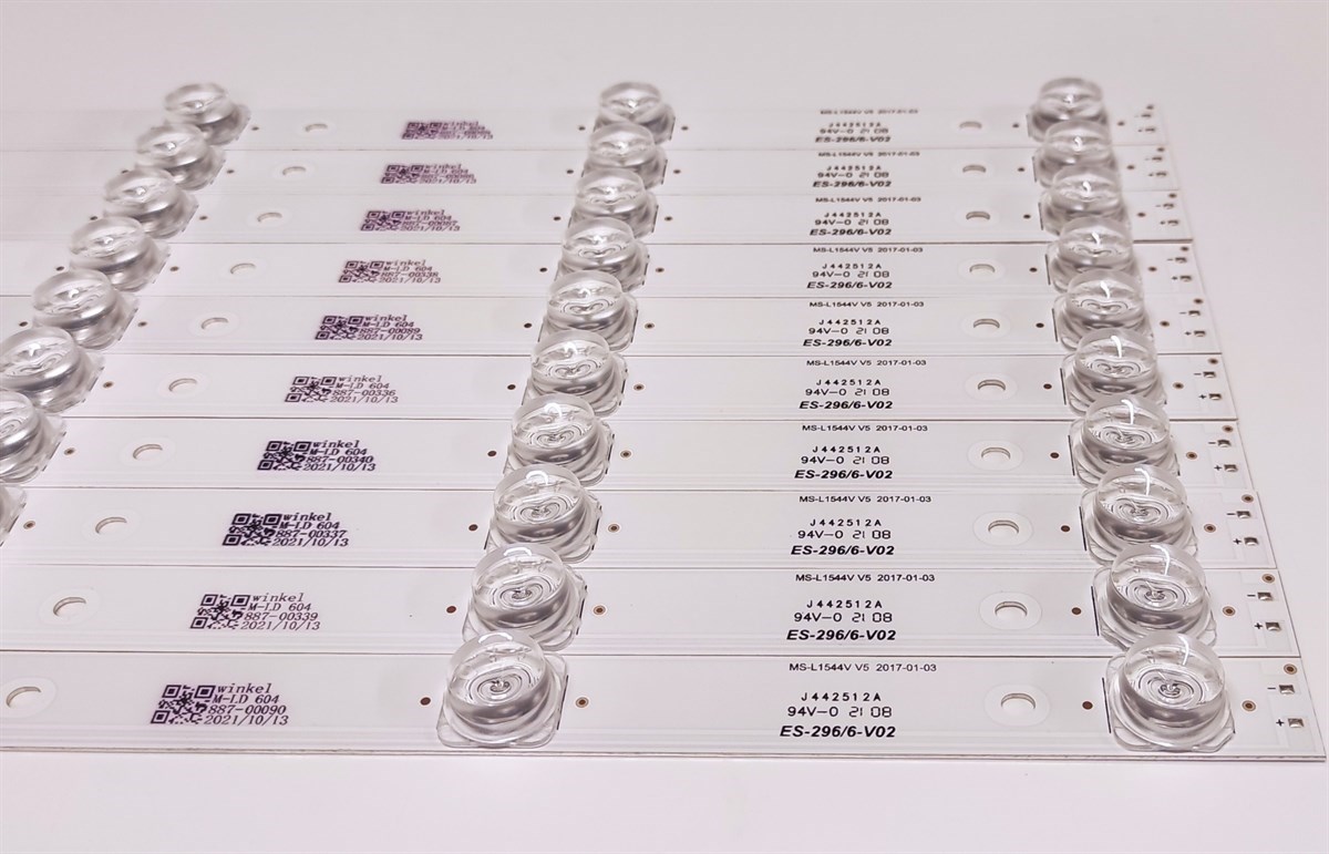 AXEN AX055LDJRXCV6488H-Y LED BAR TAKIM, MS-L1544 V5 - A4 196-200LM 6.4-6.6V 1M BACKLIGHT