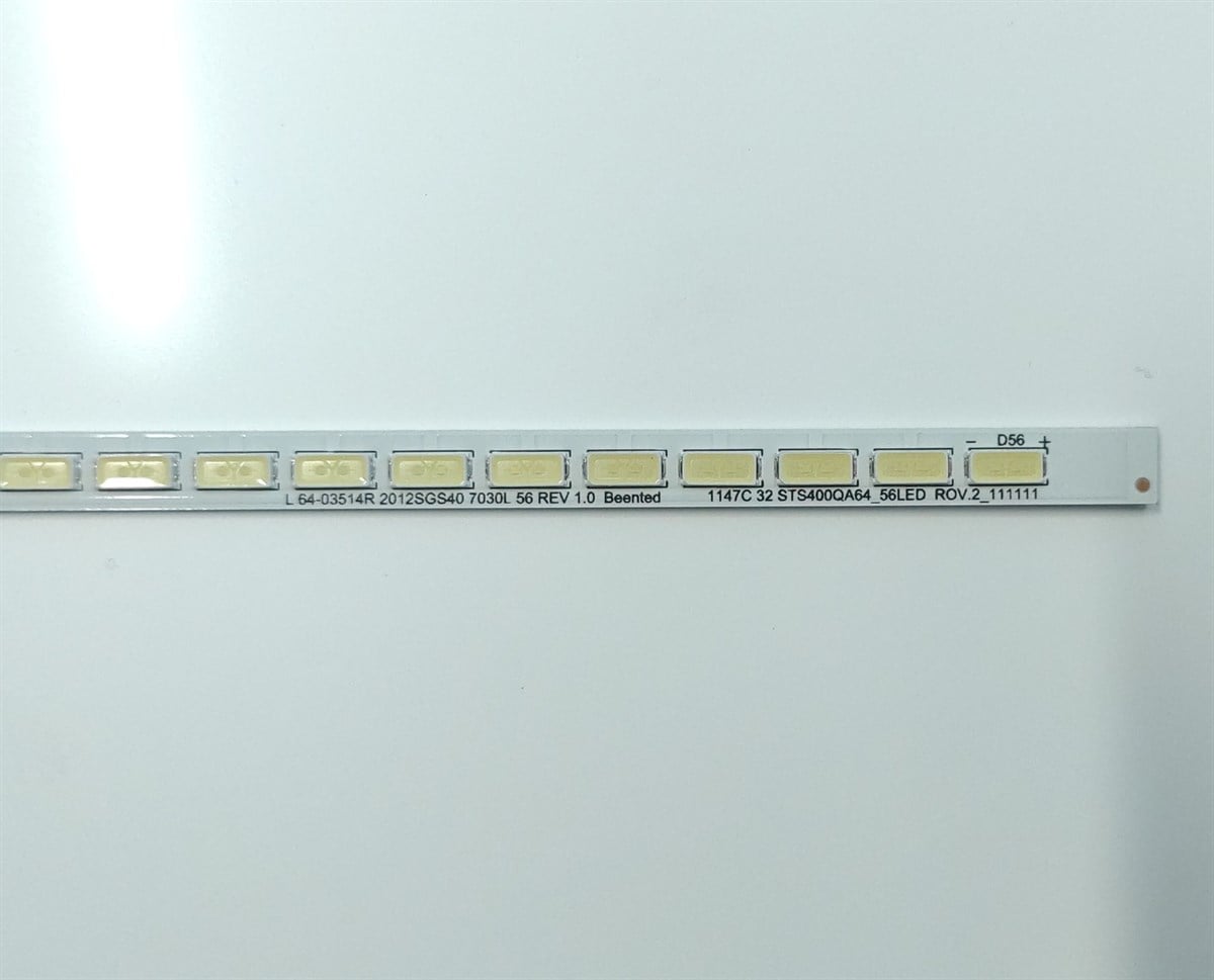 TOSHIBA 40TL933 LED BAR KORE ÜRETİMİ, SLED 2012SGS40 7030L 56, LJ64-03514A, LJ07-01001A