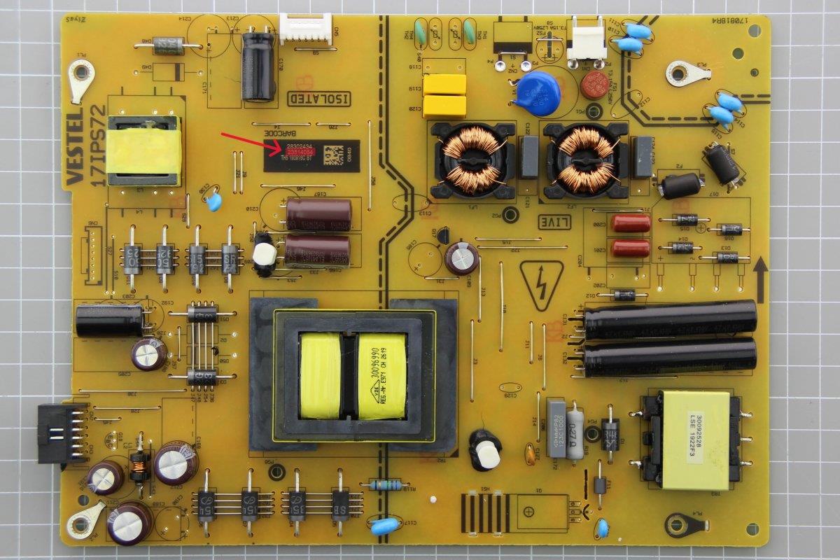 VESTEL 49UD8200 BESLEME KARTI, POWERBOARD, 17IPS72, 23514054
