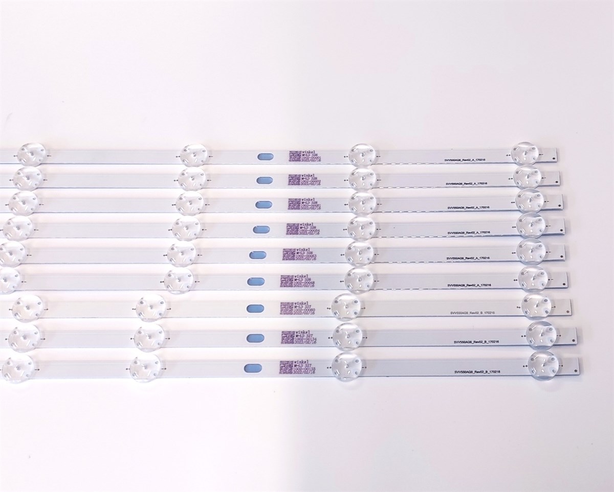 VESTEL 55UD8400 LED BAR TAKIM KORE ÜRETİMİ, VES550QNYL-2D-N01, JL.D55061330-078AS-M_V01 