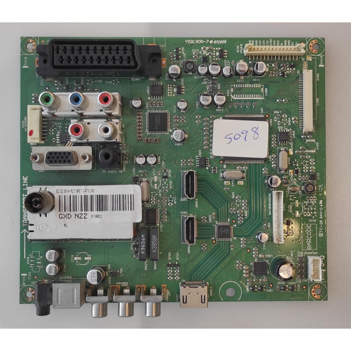 YRQ190R-7, GXD NZZ,  ARÇELİK  ANAKART