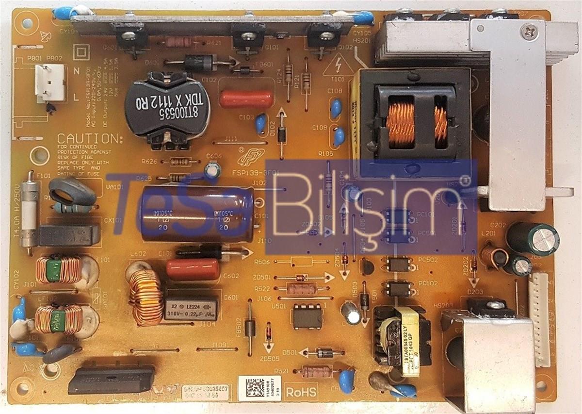 Beko TV 82-203 3HD Besleme kartı, YTA910R, FSP139-3F01