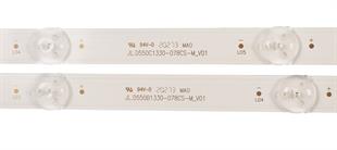 JVC LT-55VU6905T LED BAR TAKIM, JL.D550C1330-078AS-M_V02, VES550QNDL-2D-N41