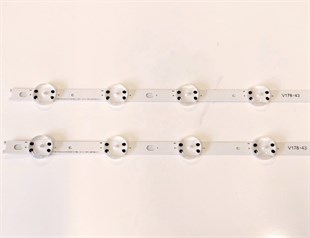 LG 43VH6100 LED BAR TAKIM KORE ÜRETİMİ LG 43 V17 ART3 2867 REV0.3