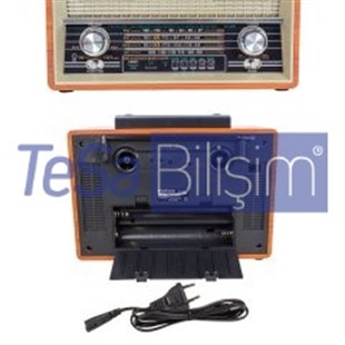 NOSTAJLİK RADYO BLUETOOTH DESTEKLİ EVERTON RT-880B BÜYÜK MODEL