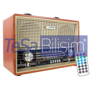 NOSTAJLİK RADYO BLUETOOTH DESTEKLİ EVERTON RT-880B BÜYÜK MODEL