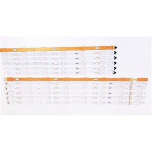 SAMSUNG UE55MU7350 ORJINAL LED BAR TAKIM, V5DU-550DCA-R1, V5DU-550DCB-R1