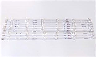 Toshiba 55V5B63DT LED BAR, KORE ÜRETİMİ, VES550QNYL-2D-N01, JL.D55061330-078AS-M_V01 