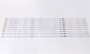 Toshiba 55V5863DAT LED BAR, KORE ÜRETİMİ, VES550QNYL-2D-N01, JL.D55061330-078AS-M_V01 
