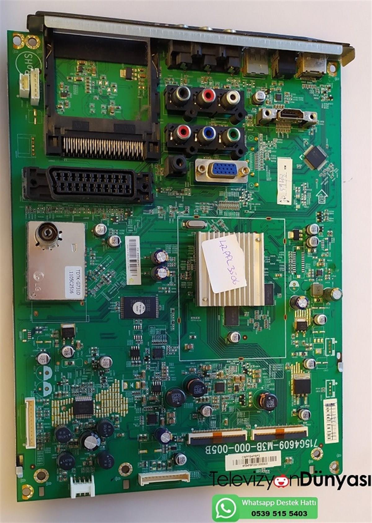  PHILIPS 42PFL3506H/12 ANAKART, 715G4609-M3B-000-005B, CBPFB4PBP2
