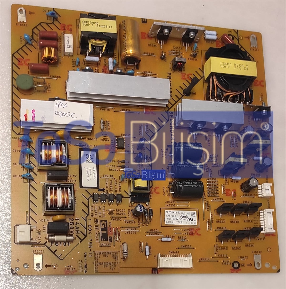 1-894-795-11, APS-386(CH), SONY KD-49X8305C BESLEME KARTI
