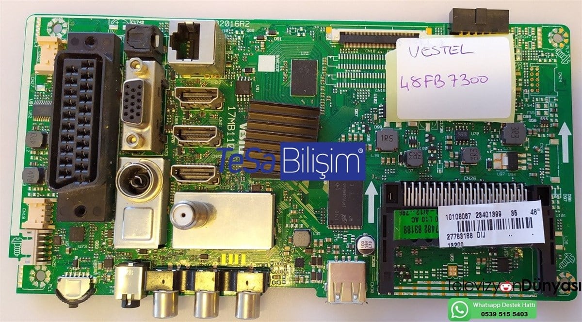 17MB110, 23401399, 23397482, VES480UNDS-2D, VESTEL 48FB7300, ANAKART, MAINBOARD