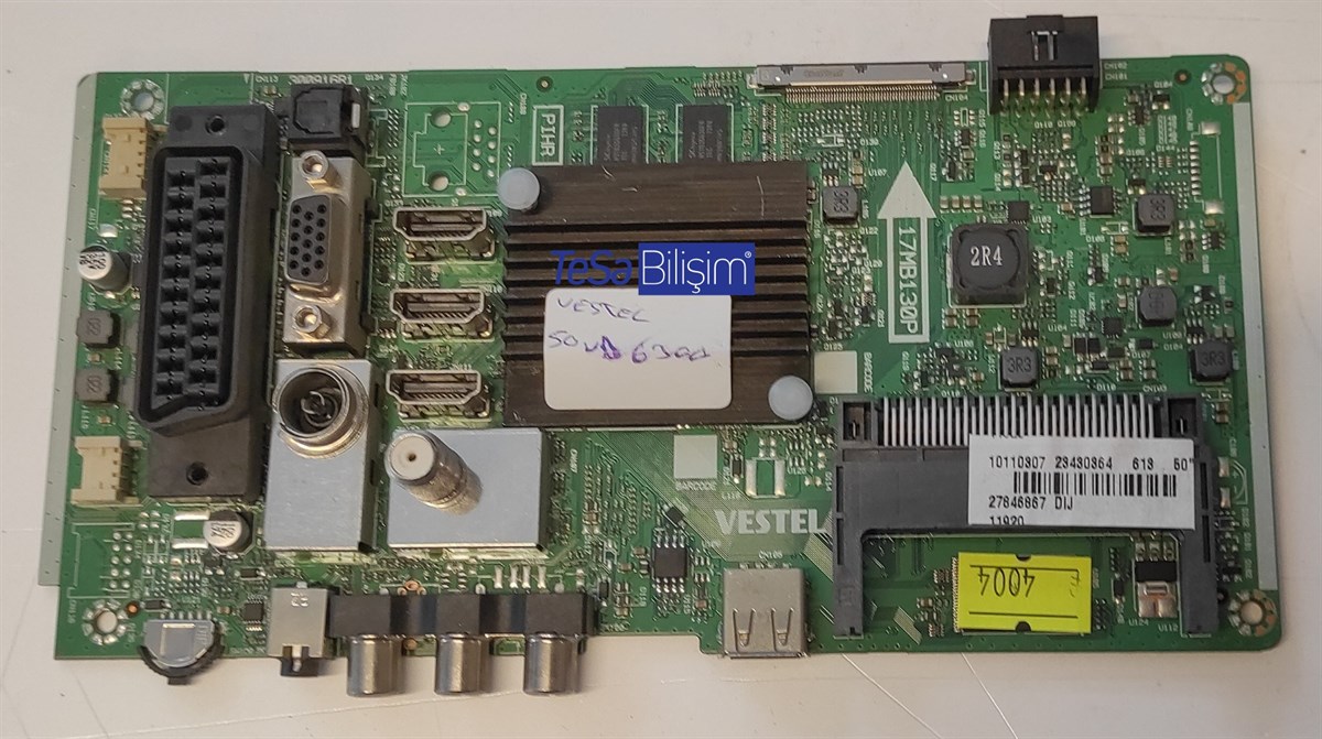 17MB130P, 23430364, VES500QNDC-2D, VESTEL 50UD6300, ANAKART, MAINBOARD