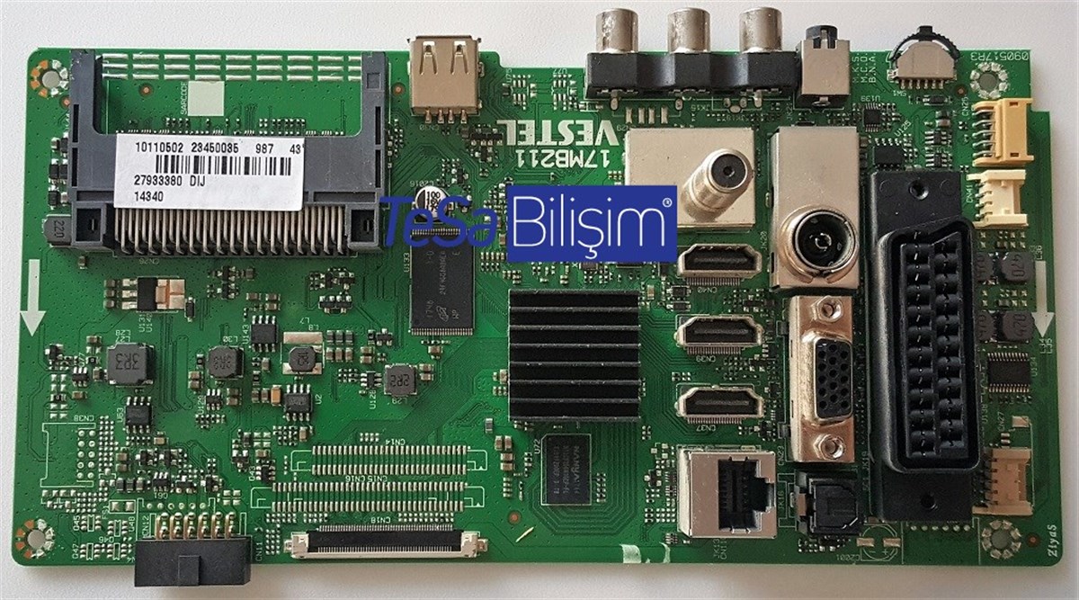 17MB211, 23450035, VES430UNUL-2D, Vestel 43FD7500, ANAKART, MAINBOARD