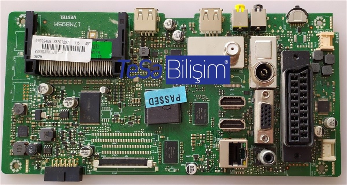 17MB95M, 23207237, 27255021, VES400UNVS-N01, VESTEL 40PF7120, ANAKART, MAINBOARD