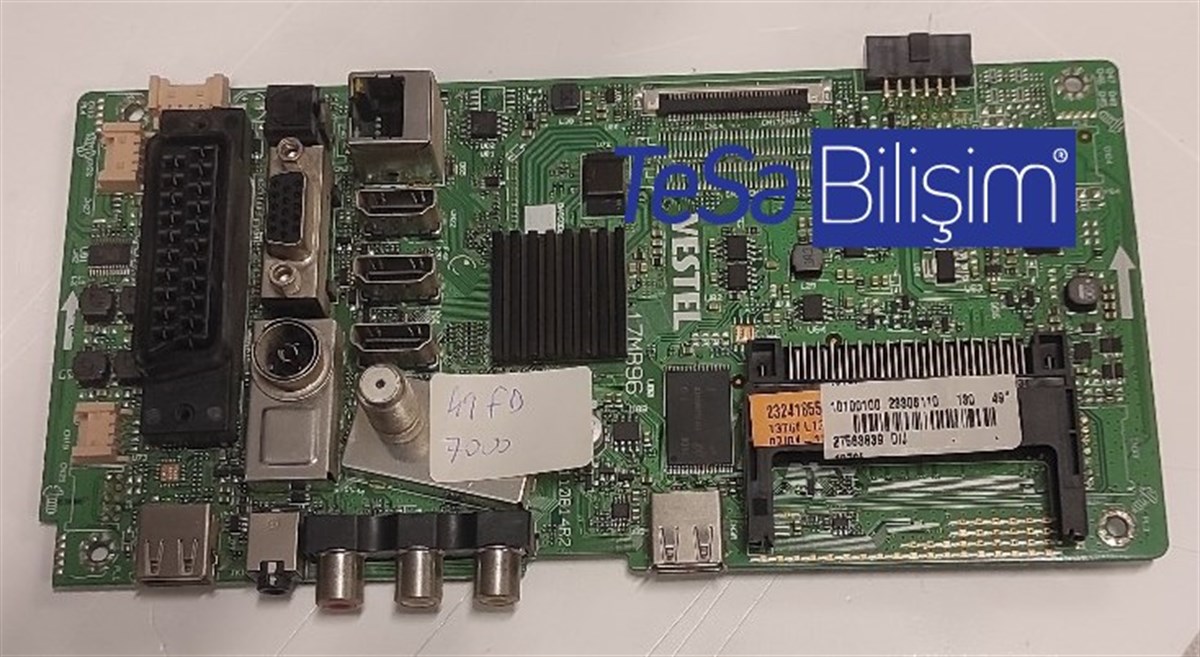 17MB96, 23306110, 23241855, VES490UNDL-2D,  VESTEL 49FD7000, ANAKART, MAINBOARD