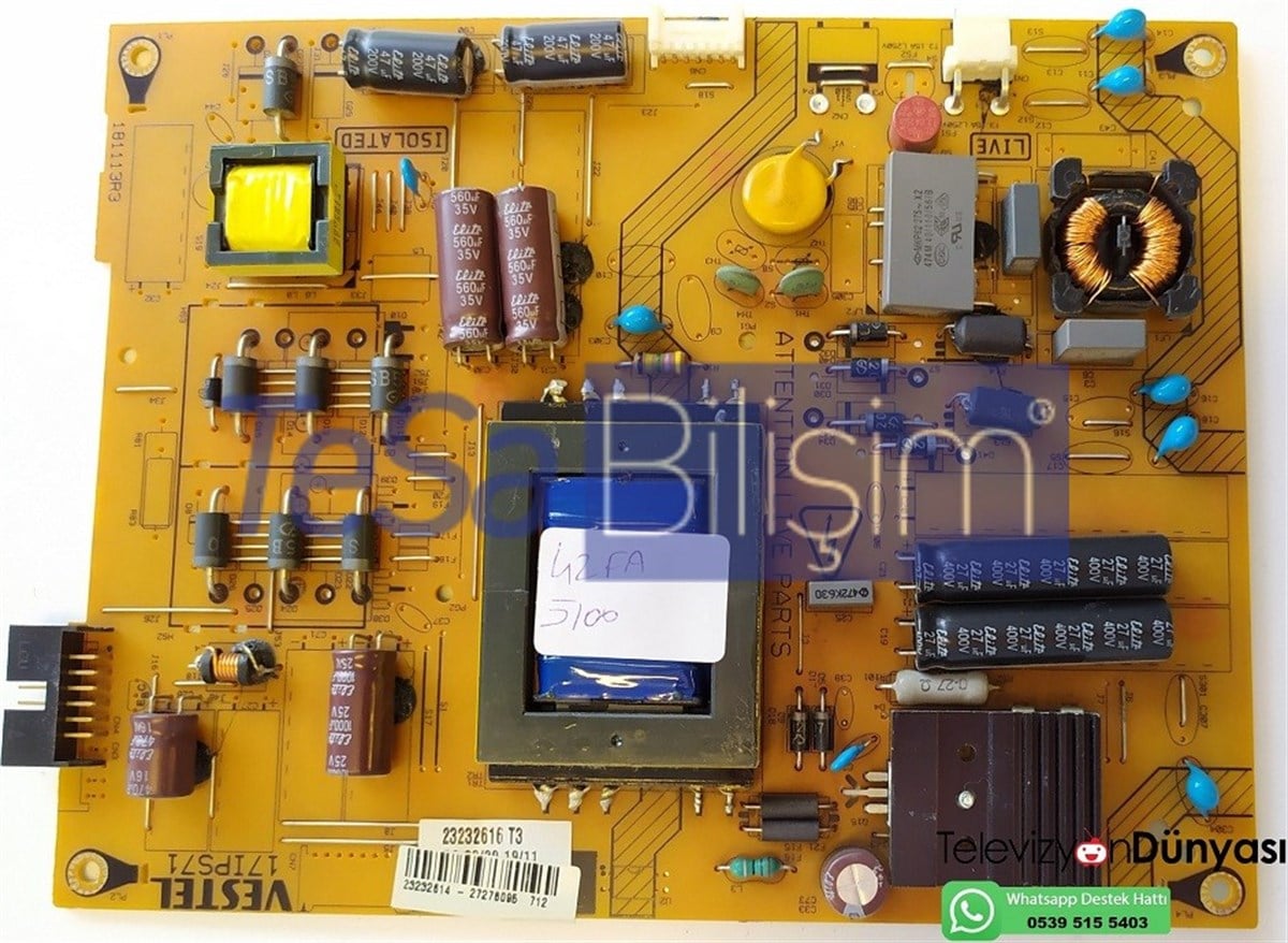 23232614, 23232616, 181113R3, 17IPS71, VESTEL 42FA5100 BESLEME KARTI