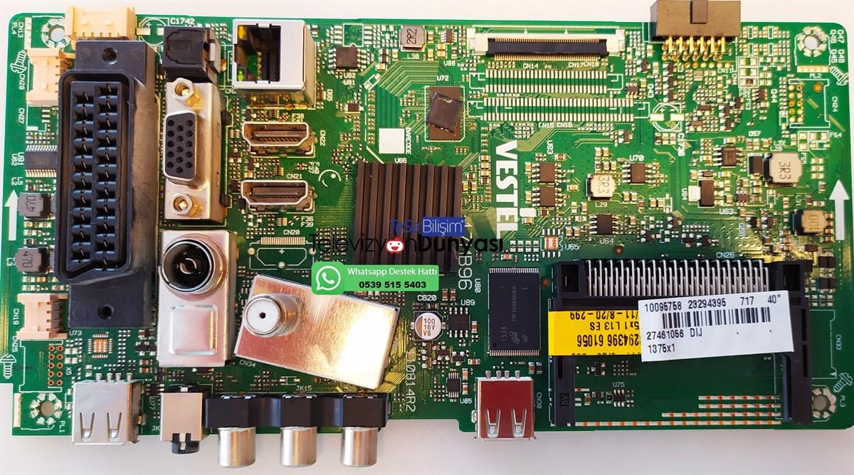 23294395, 17MB96, 110814R2, VESTEL 40FA7100, ANAKART, MAINBOARD,