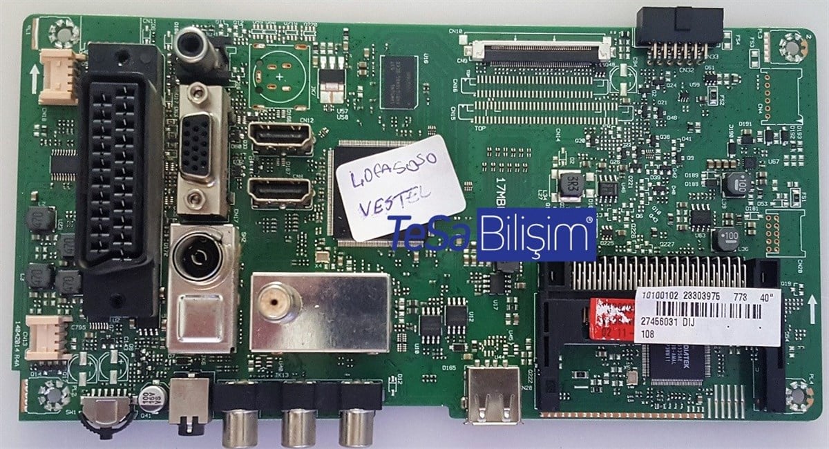 23303975, 23303976, 17MB82S, VES400UNDS-2D-N11, VES400UNDS-2D-N12, VESTEL 40FA5050, ANAKART, MAINBOARD
