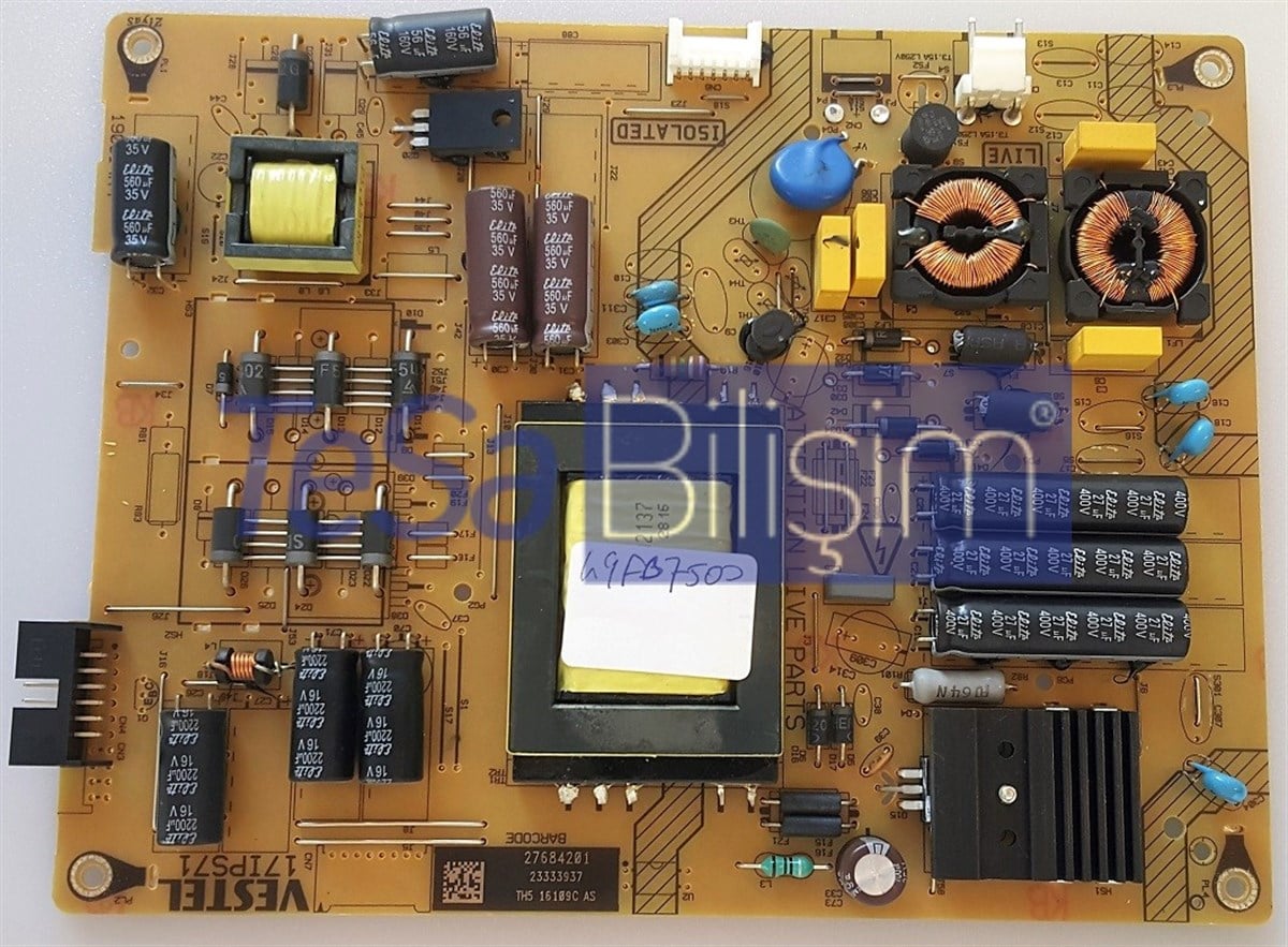 23333937, 190814R4, 17IPS71, VESTEL 49FB8500 BESLEME KARTI