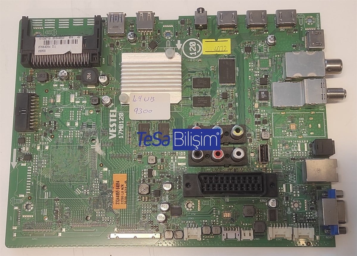 23344853, 23344855, VESTEL 49UB9300 ANAKART, MAINBOARD